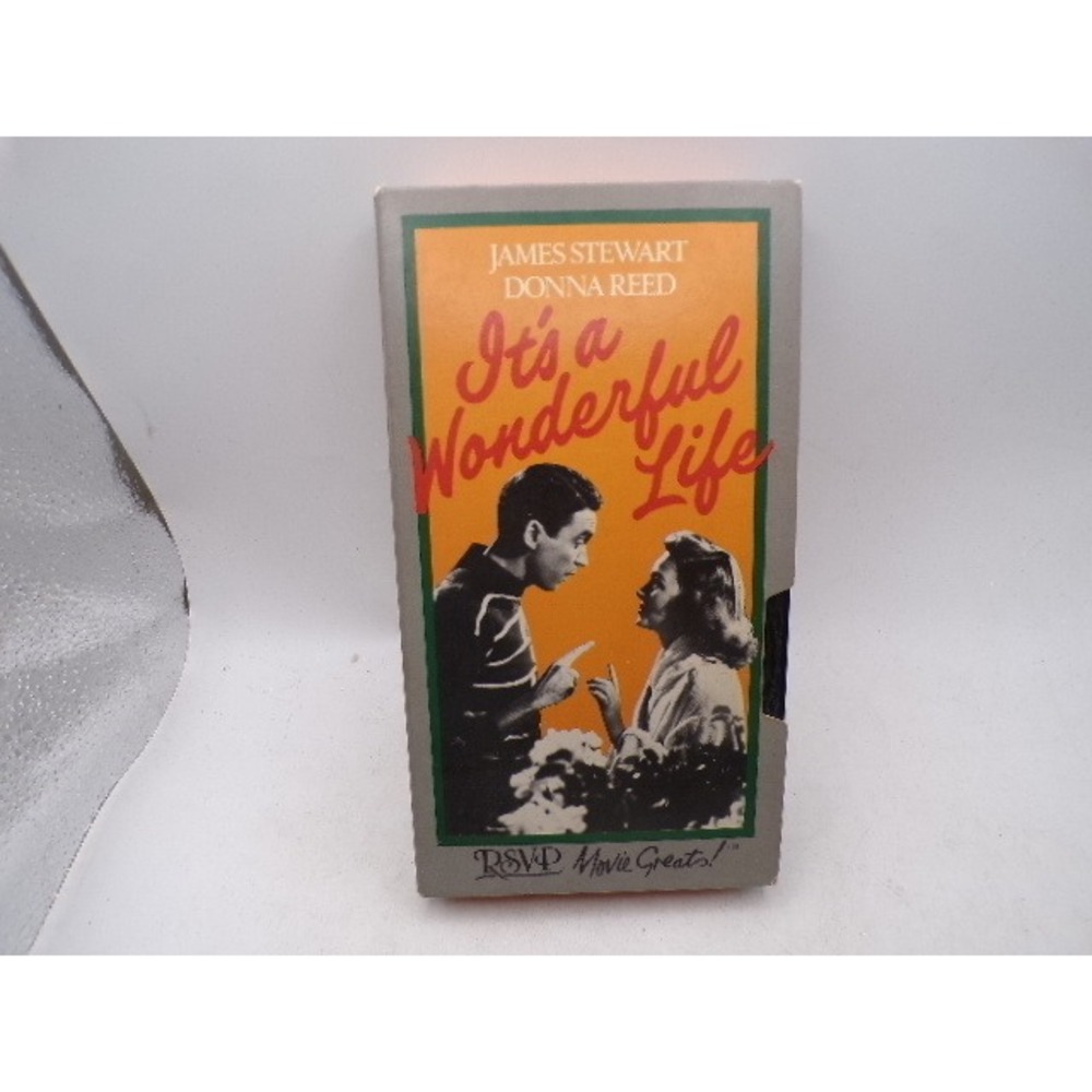 Its‎ a Wonderful Life VHS James Stewart Donna Reed RSVP Movie Greats 1946 Film